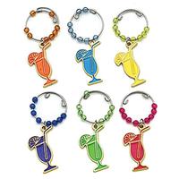 Dennis East Hurricane Wine Charms (Set of 6)